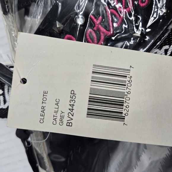 Betsey Johnson Tote Bag Clear - Picture 8 of 11